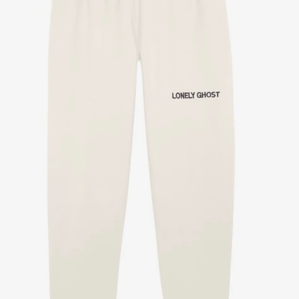 Lonely Ghost cream jogger size small
